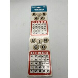 Frances Meyer Bingo Stickers NOS Sealed